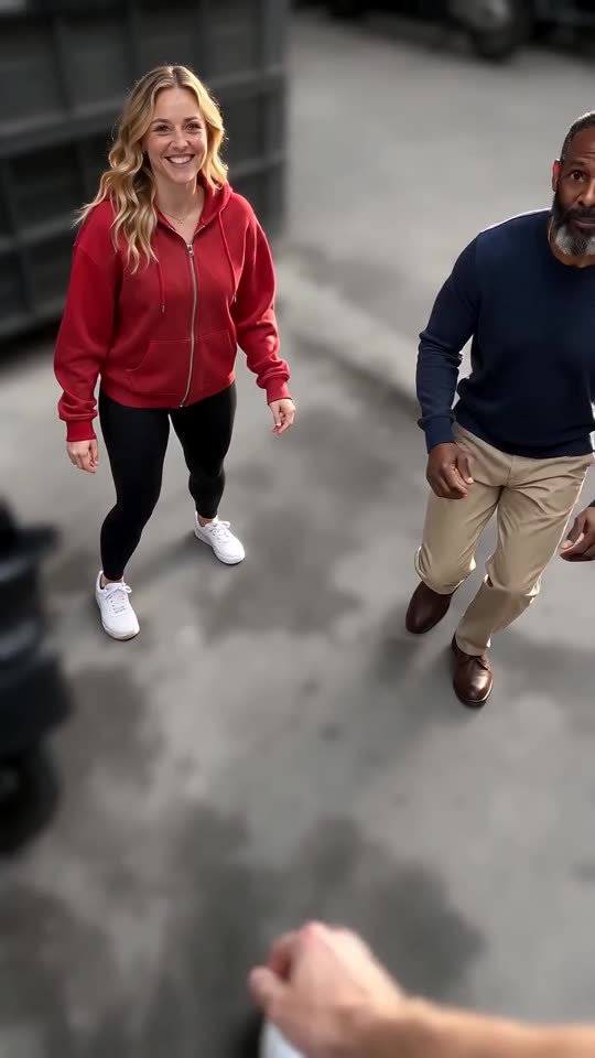 Two adults, one lens