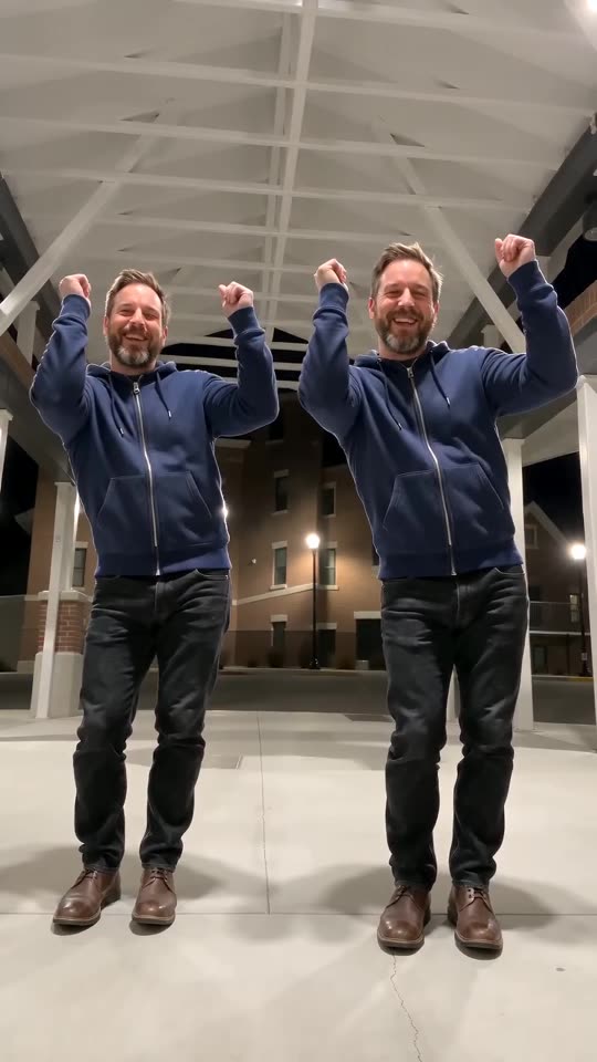 One man, twice